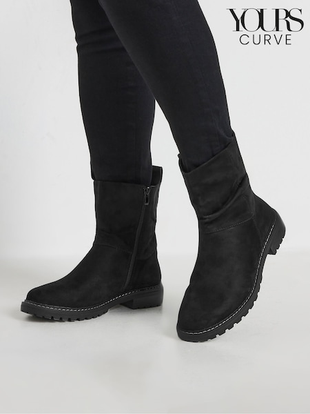 Yours Curve Black Extra Wide Fit Slouch Boots (AK4262) | €83