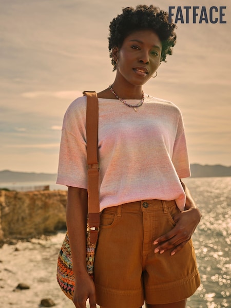 FatFace Pink Ombre Stripe Knitted Tee (AK4312) | 2,884 UAH