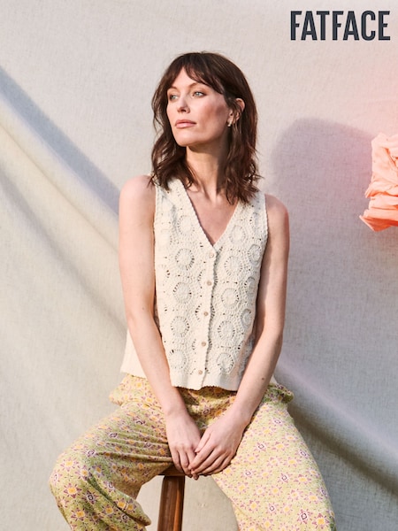 FatFace Ivory Beeble Button Tank (AK4333) | €66