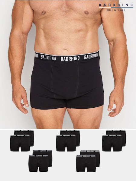 BadRhino Big & Tall Black Essential Boxers 10 Pack (AK4375) | €83