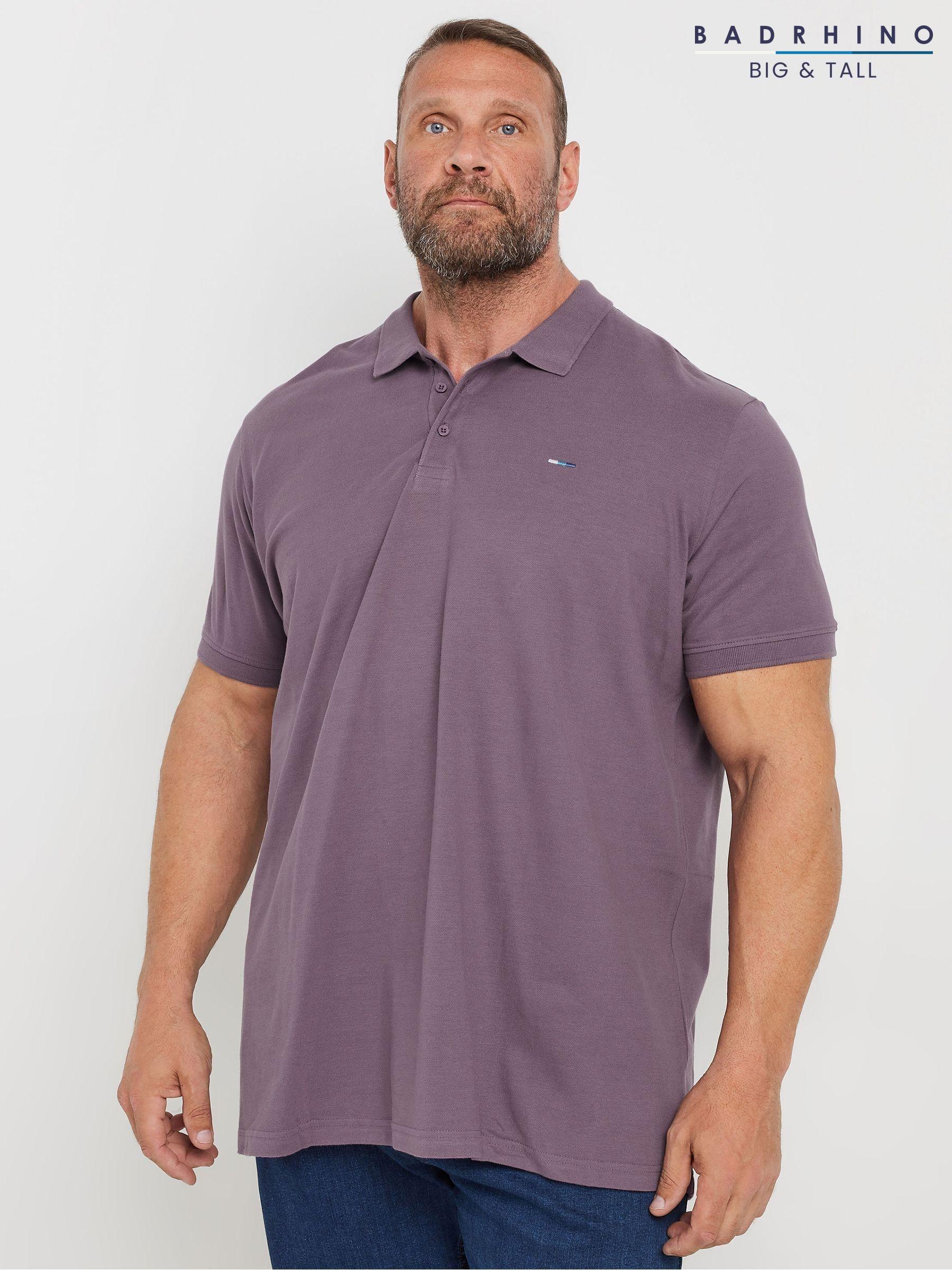 Men s Polo Shirts Purple Plain Workwear Next United Arab Emirates