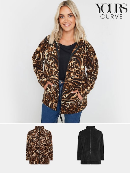 Yours Curve Brown Fleeces 2 Pack (AK4435) | €72