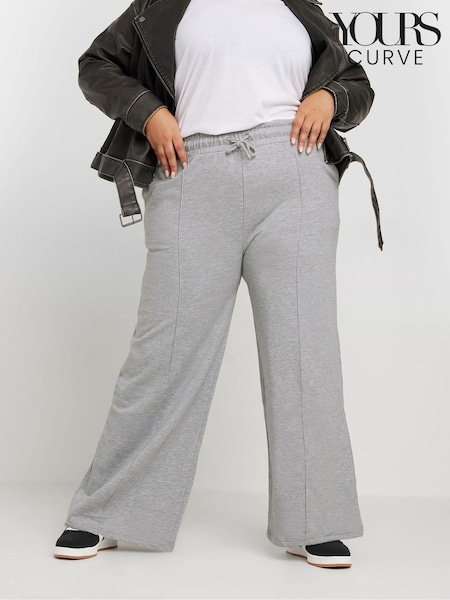 Yours Curve Grey Wide Leg Joggers (AK4525) | €49