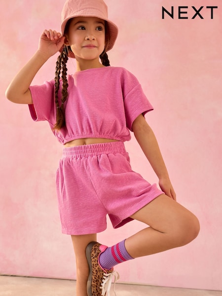 Pink T-Shirt and Shorts Set (3-16yrs) (AK4732) | €25 - €33