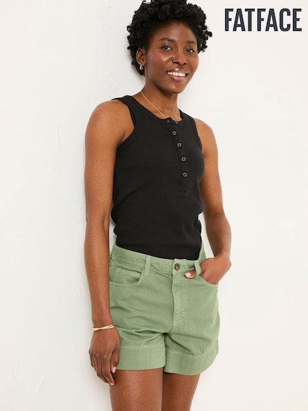 FatFace Broadway Mint Green Woven Shorts (AK4772) | €64