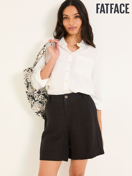 Musta - FatFace Linen Shorts (AK4791) | €72