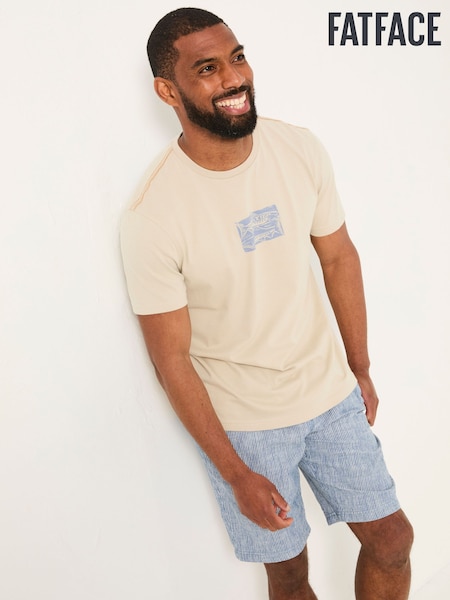 FatFace Natural Gill and Grill Tshirt (AK4875) | 146 QAR