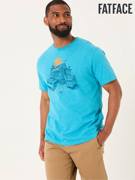 FatFace Bright Blue VW Surf Shack T-shirt (AK4884) | €39