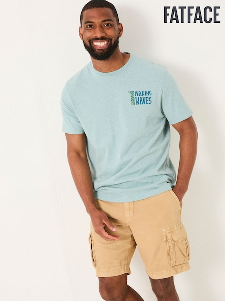FatFace Light Blue MCS Making Waves Tshirt (AK4892) | €33