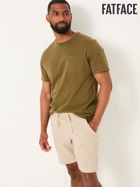 FatFace Cove Khaki Green Cove Pocket Tee (AK4902) | AED146