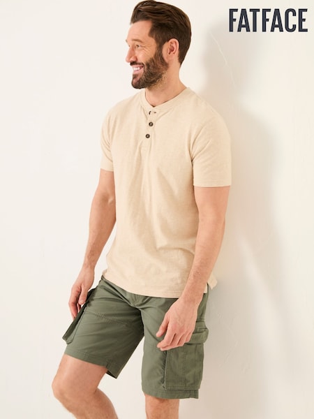 FatFace Henley Oatmeal Woodside Slub Henley (AK4904) | €33