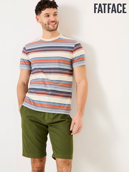FatFace Trescowe Blue Trescowe Stripe Tshirt (AK4912) | €40