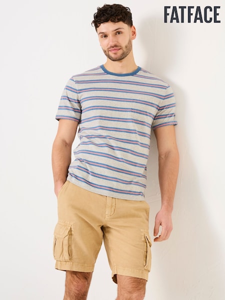FatFace Indigo Blue Pocket Stripe Indigo Tee (AK4919) | €40
