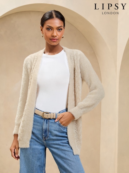 Lipsy Cosy Knitted Honeycomb Sleeve Longline Cardigan (AK5027) | € 42