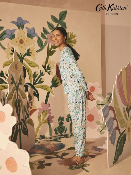Cath Kidston Ecru Create 100% Cotton Miffy Twosie Pyjamas (AK5124) | ₪191