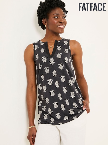Black Mono Shells - FatFace Jersey Tunic (AK5436) | 313 LEI