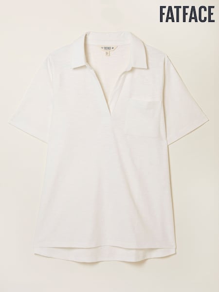 FatFace Paige White Short Sleeve Jersey Shirt (AK5478) | 1,923 UAH
