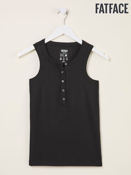 שחור - FatFace Rib Vest (AK5491) | ‏98‏₪