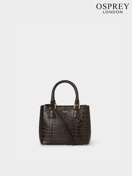 Osprey London The Mini Adaline Leather Brown Grab Bag (AK5584) | €208