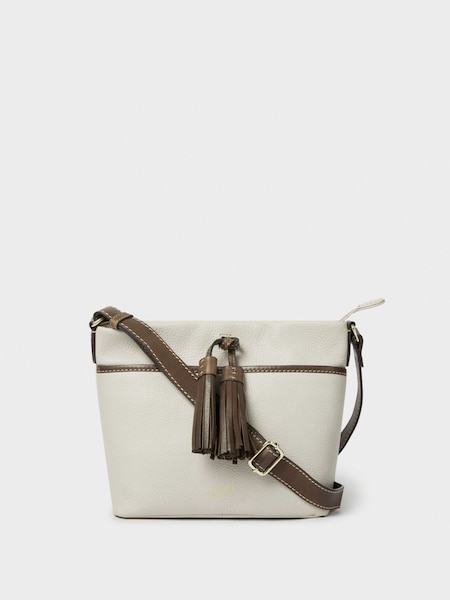 OSPREY LONDON Cream The Savanna Leather Cross-Body Bag (AK5595) | R$ 940