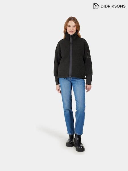أسود - Didriksons Womens Mella Full Zip Fleece (AK5622) | ‏466 د.إ.‏