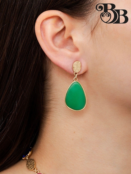 Gold - Bibi Bijoux – Tropfenohrringe mit Schmucksteinen (AK5738) | 19 €
