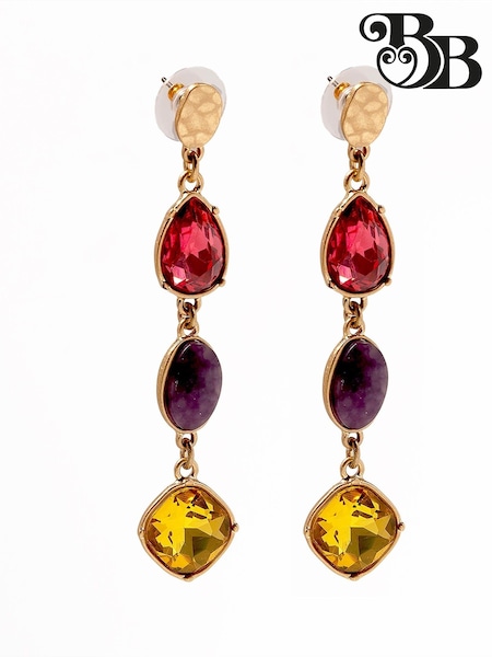 Bibi Bijoux Bejewelled Statement Drop Earrings (AK5750) | AED87