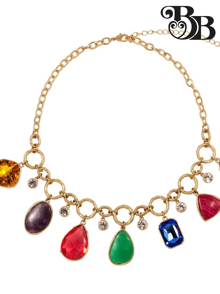 Bibi Bijoux Gold Tone Bejewelled Statement Collar Necklace (AK5751) | 34 €
