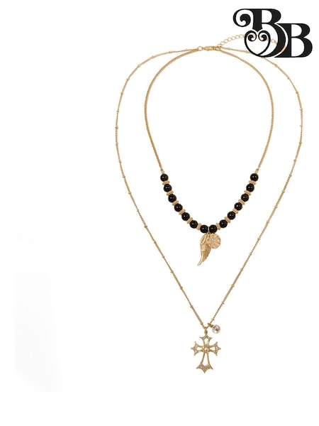 Bibi Bijoux Gold Tone Gothic Revival Layered Necklace (AK5772) | 27 €