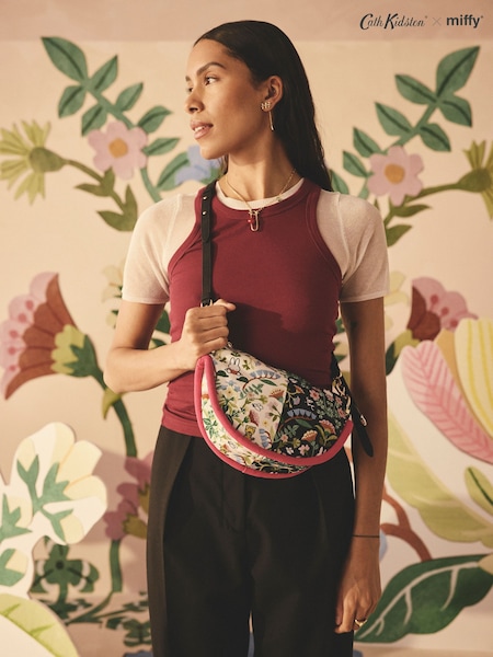 Cath Kidston Black Miffy Bowling Cross Body Bag (AK5840) | CA$143