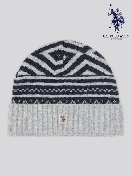 U.s. Polo Assn. Fairisle Pattern Winter Knit Beanie (AK5917) | 42 €