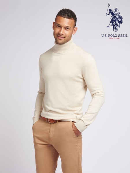 U.S. Polo Assn. U.S. Polo Assn. Mens Cotton Knit Roll Neck Jumper (AK5931) | 4 206 грн