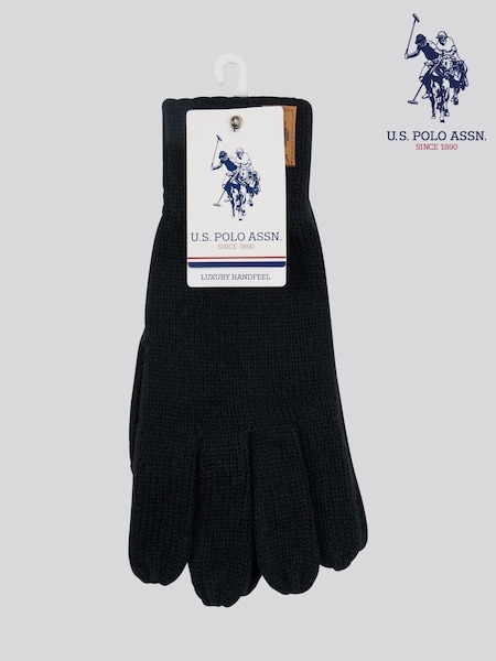 Negro - U.s. Polo Assn. Winter Classic Knit Gloves (AK5933) | 35 €