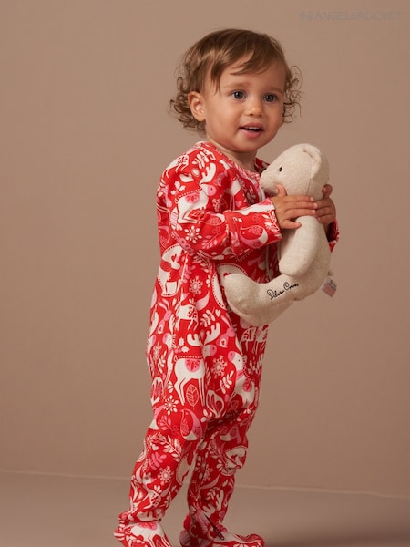Angel & Rocket Red 100% Cotton Frida Scandi Print Babygrow (AK6170) | €17.50