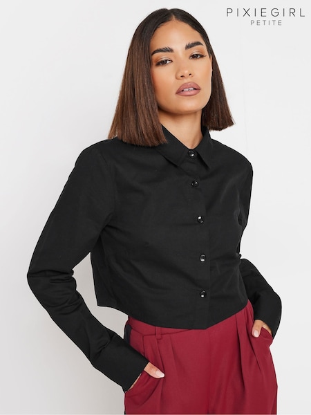 PixieGirl Petite Cropped 100% Cotton Shirt (AK6405) | 125 LEI