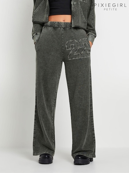 PixieGirl Petite Grey Acid Wash 100% Cotton Joggers (AK6408) | 1,742 UAH