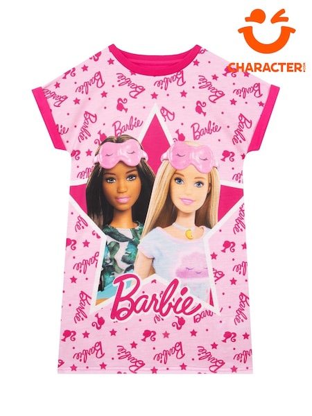 Character Pink Barbie Short Sleeve Nightdress (AK6451) | €20