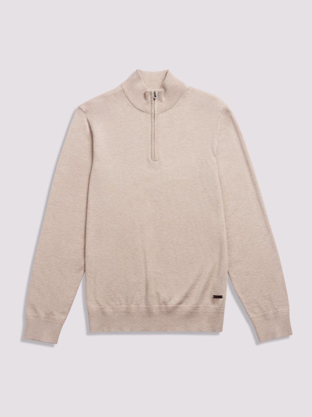 Duchamp Dark Grey Duchamp Quarter Zip Funnel Neck Black Jumper (AK6481) | €142