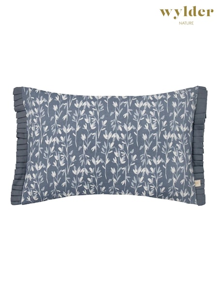 Wylder Belle Floral Print 100% Cotton Frilled Cushion (AK6648) | R$ 180
