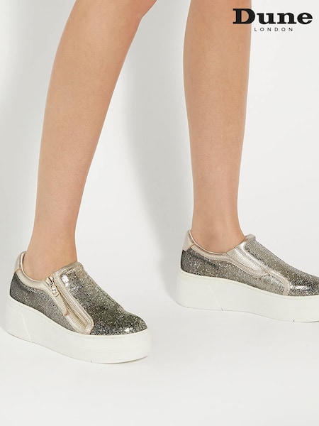 Aur - Dune London Episodic 2 Sandale deschise la spate Slip On Trainers (AK6881) | 375 LEI