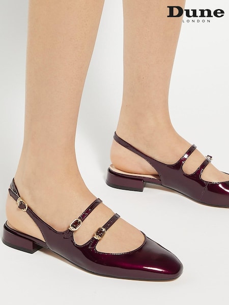 Roșu - Pantofi Dune London Haily Multi Strap Slingback (AK6887) | 375 LEI