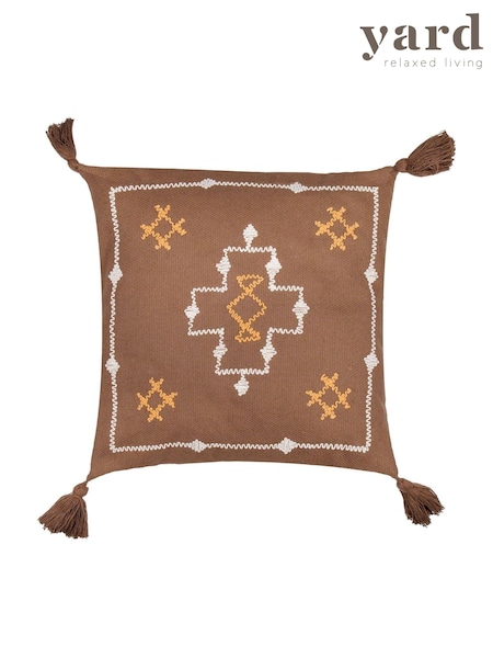 Yard Durdle Geometric Embroidered 100% Cotton Cushion (AK6946) | ‏111 د.إ.‏