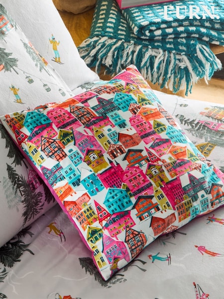 Furn Multicolour Aspen Velvet Cushion (AK6964) | AED99
