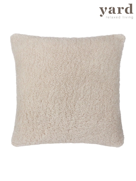 Yard Natural Olann Shearling Fleece Cushion (AK6974) | AED105