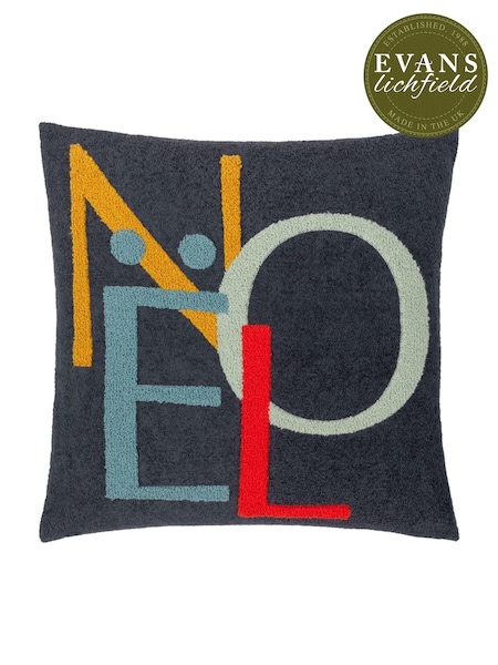 Evans Lichfield Blue Noel Tufted Cushion (AK6988) | €24.50