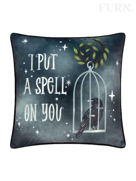 Furn Black Spell On You Velvet Cushion (AK6997) | R$ 170