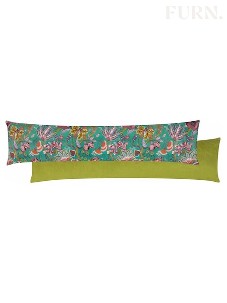 Furn Lake Blue Viranai Floral Velvet Draught Excluder (AK7012) | R$ 170