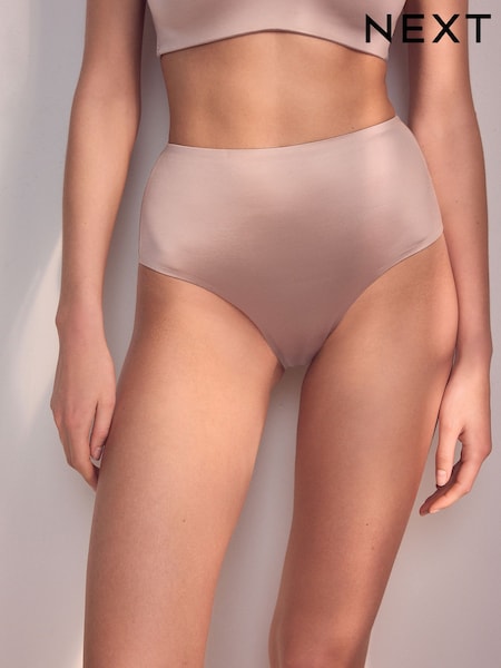 Телесная пралиновая - High Shine Light Tummy Control Knickers (AK7028) | €13