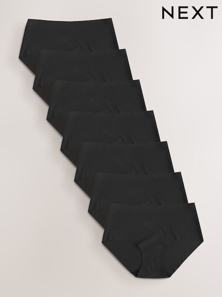 Black Midi No VPL Comfort Knickers 7 Pack (AK7031) | €57