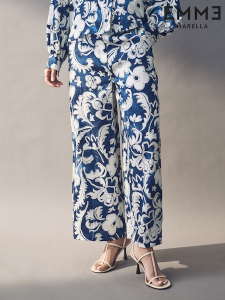 Emme Marella Blue Albi Trousers (AK7274) | ₪443